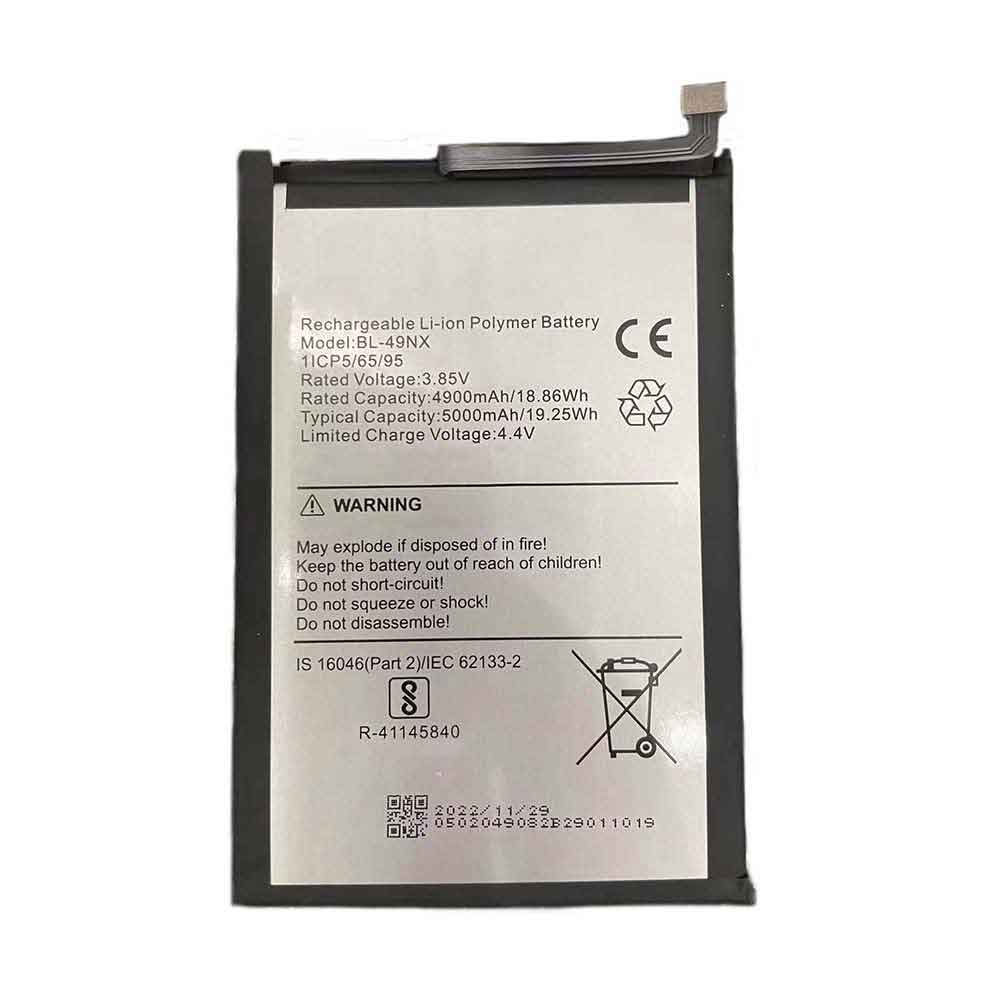 3.85V 5000mAh BL-49NX Smartphone Battery for Infinix BL-49NX