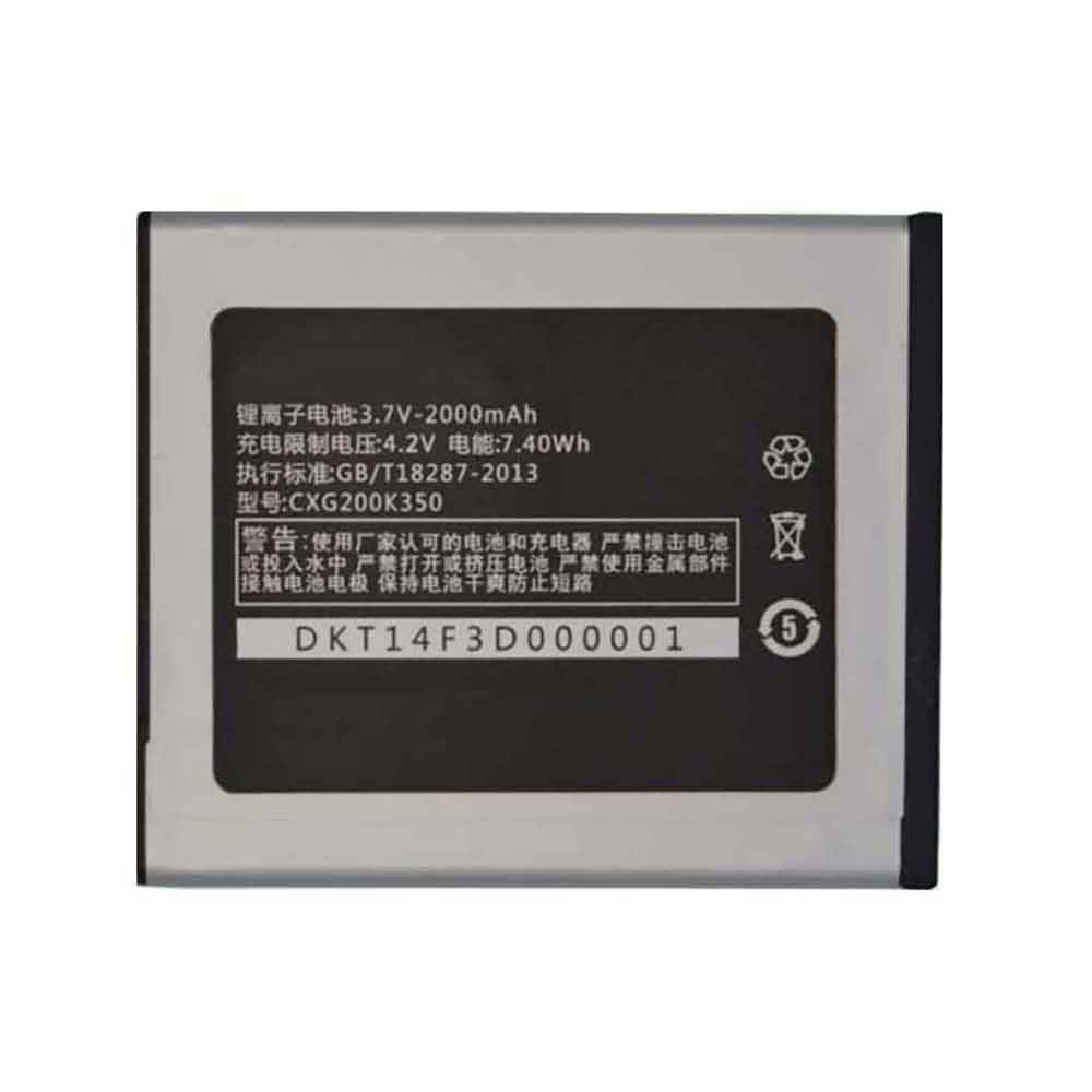 3.7V 2000mAh CXG200K350 Smartphone Battery for Konka K35