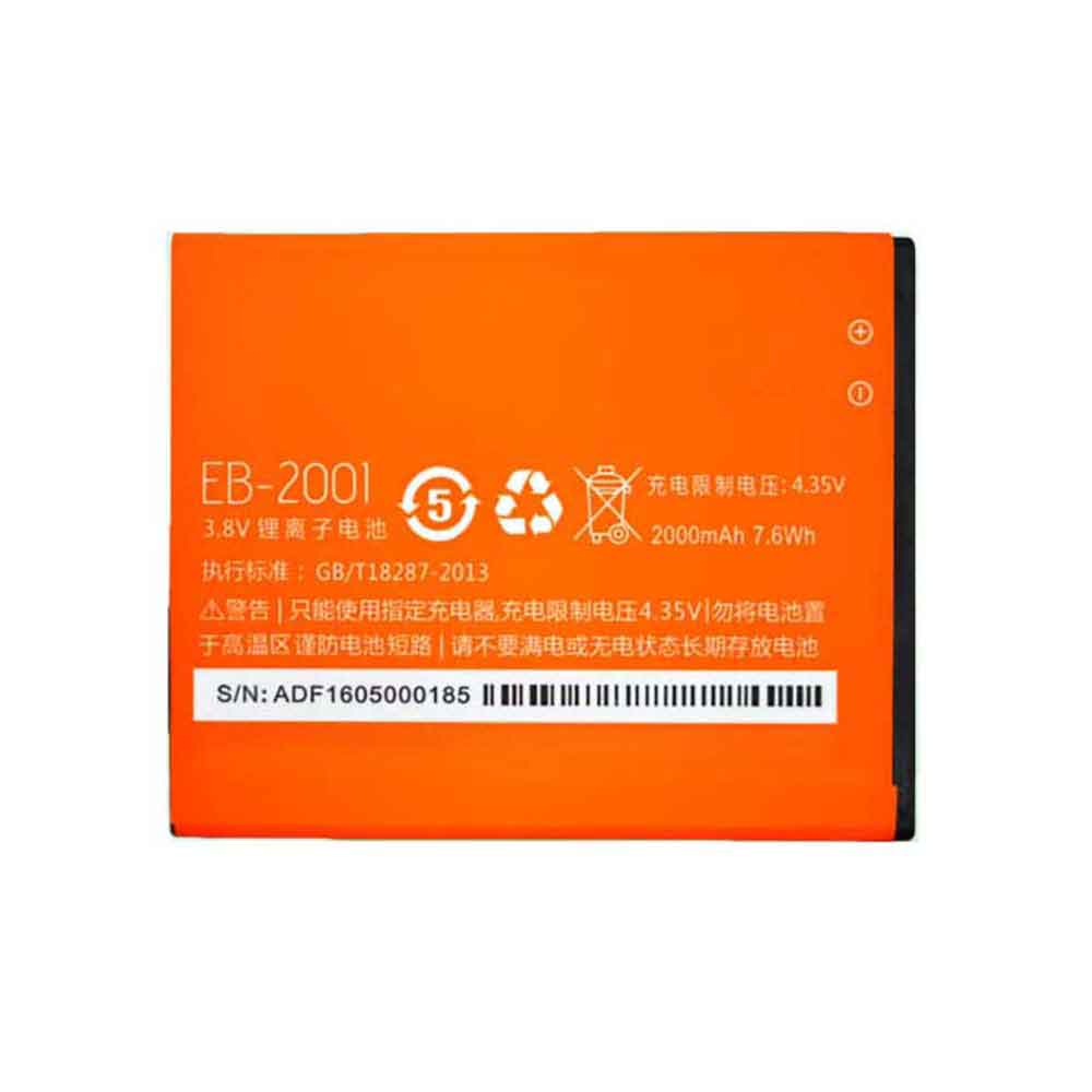 3.8V 2000mAh EB-2001 Smartphone Battery for Gbest Q1 4G U3