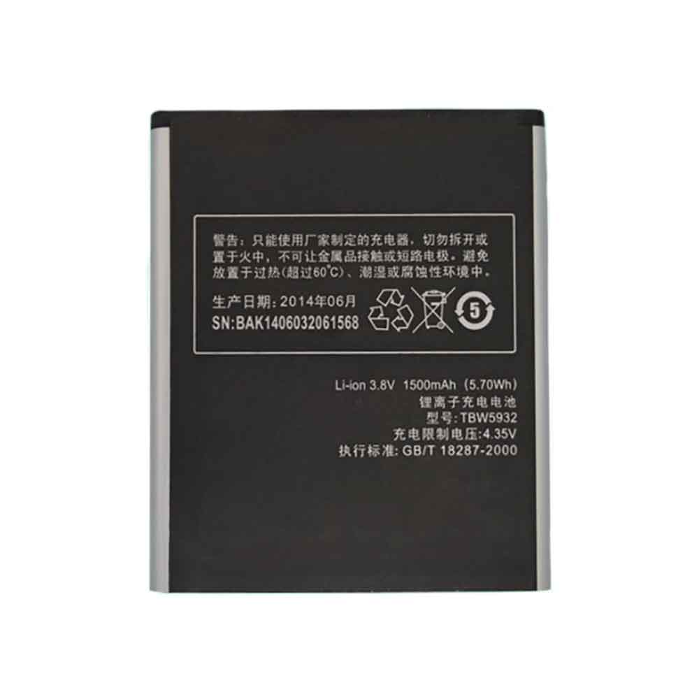3.8V 1500mAh TBW5932 Smartphone Battery for K-Touch T789 C980 C980T C988t