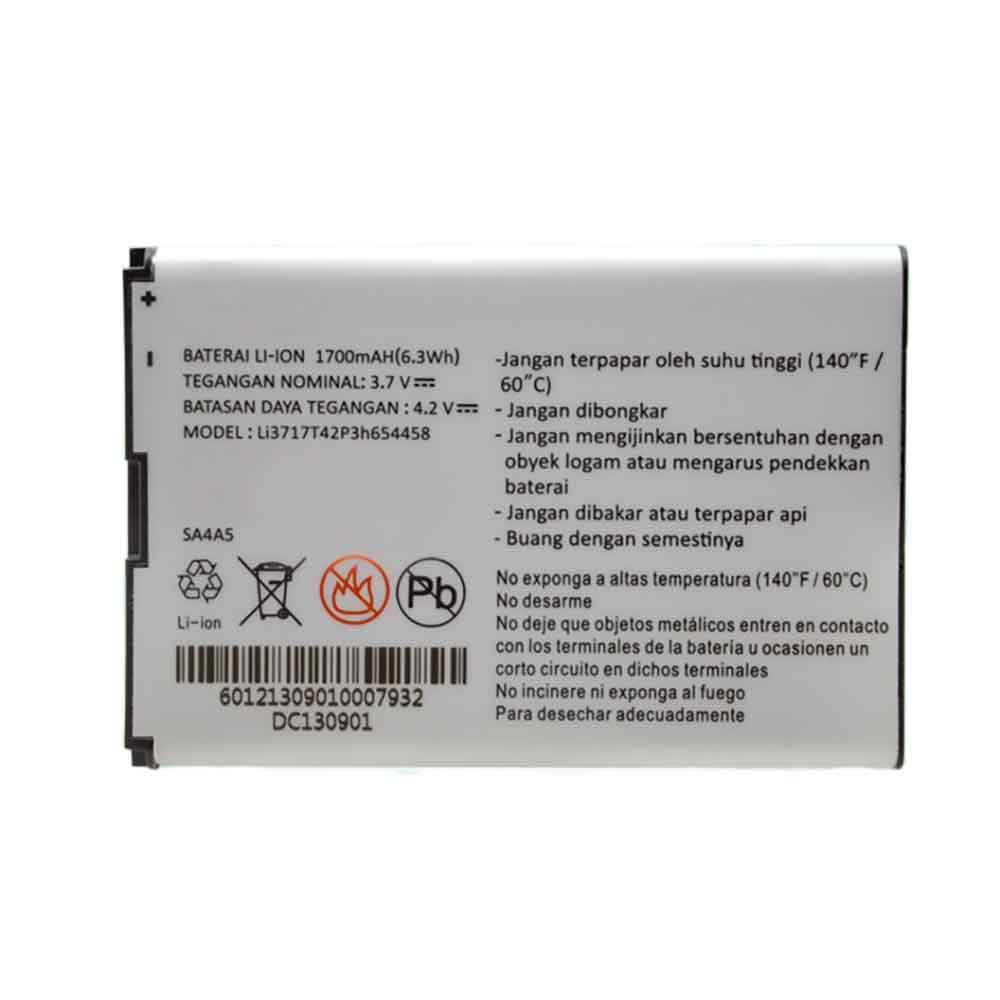 3.7V 1700mAh LI3717T42P3H654458 Smartphone Battery for ZTE MF63 AC60 EUFI890 AR918B