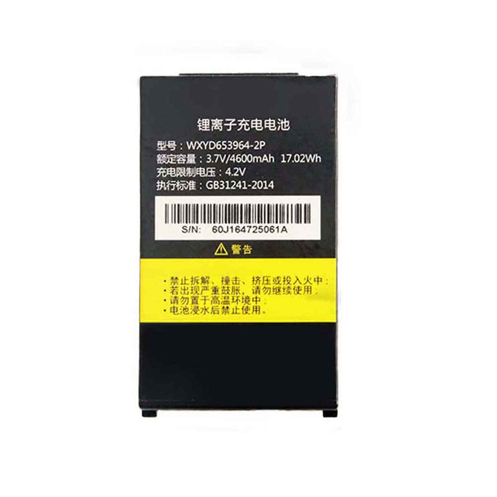 3.7V 4600mAh WXYD653964-2P Smartphone Battery for iData 60