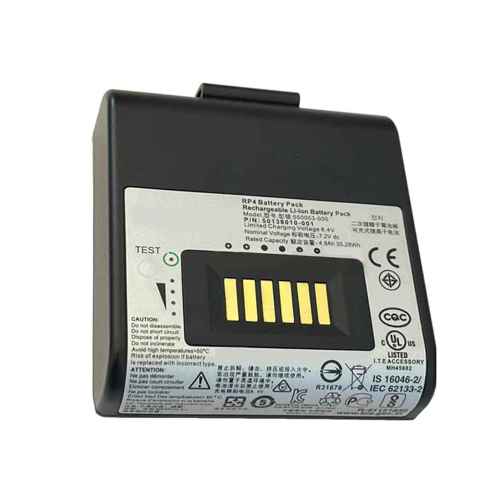 7.2V 5200mAh 550053-000 Printers Battery for Honeywell RP4