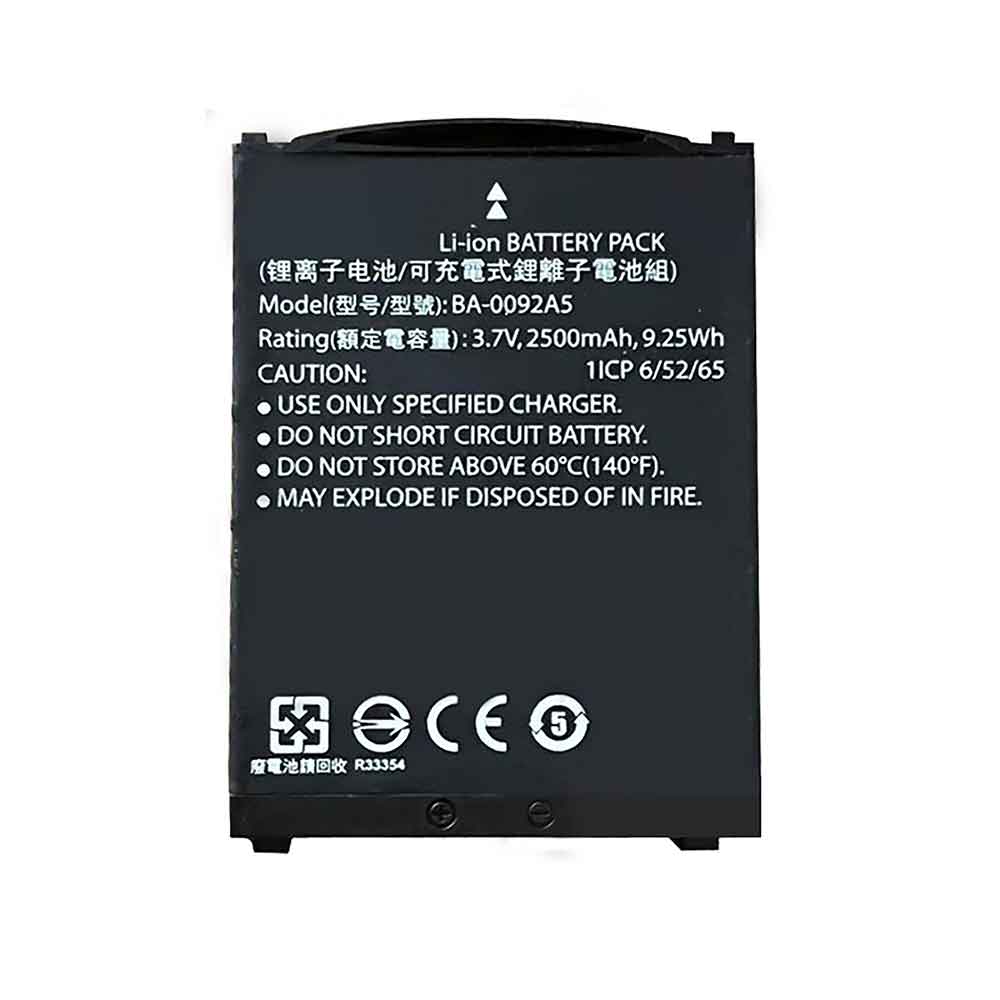 3.7V 2500mAh BA-0092A5 Barcode Scanners Battery for CipherLab RS30