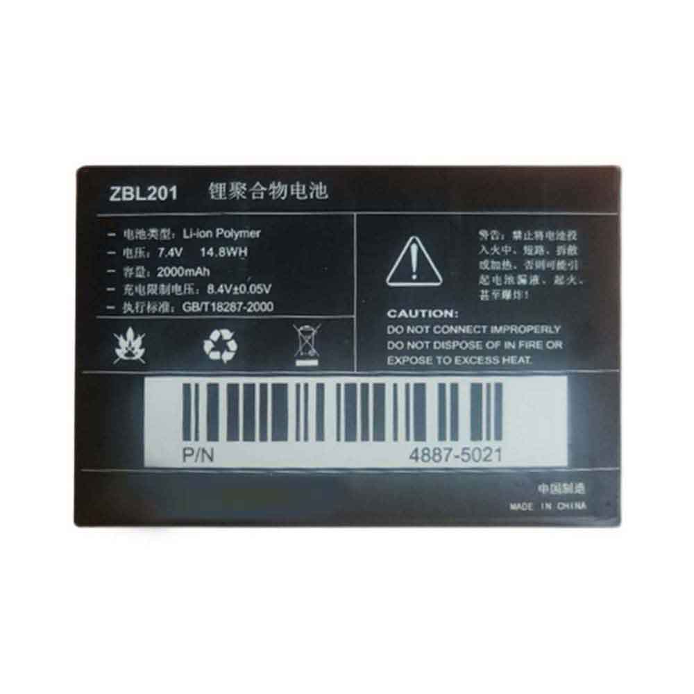 7.4V 2000mAh ZBL201 Printers Battery for Zicox SCP2131