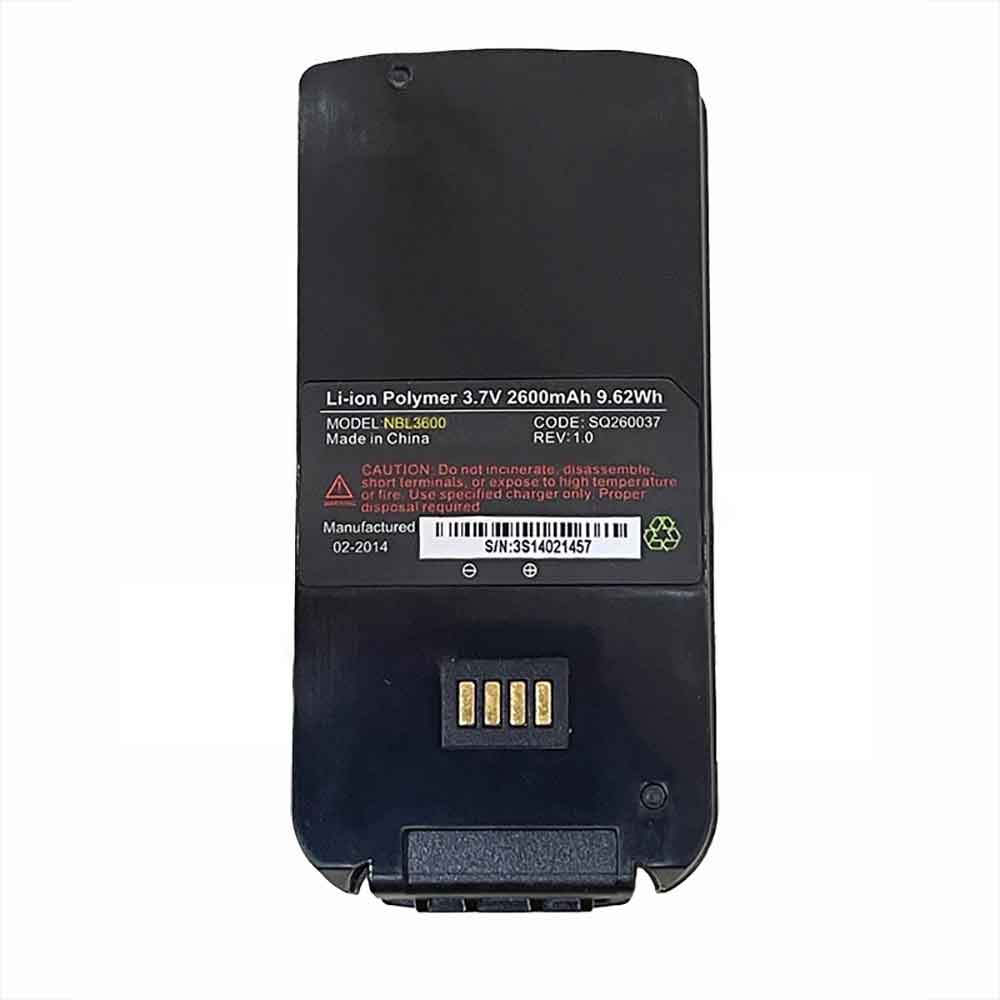 3.7V 2600mAh NBL3600 Barcode Scanners Battery for Datalogic HD60