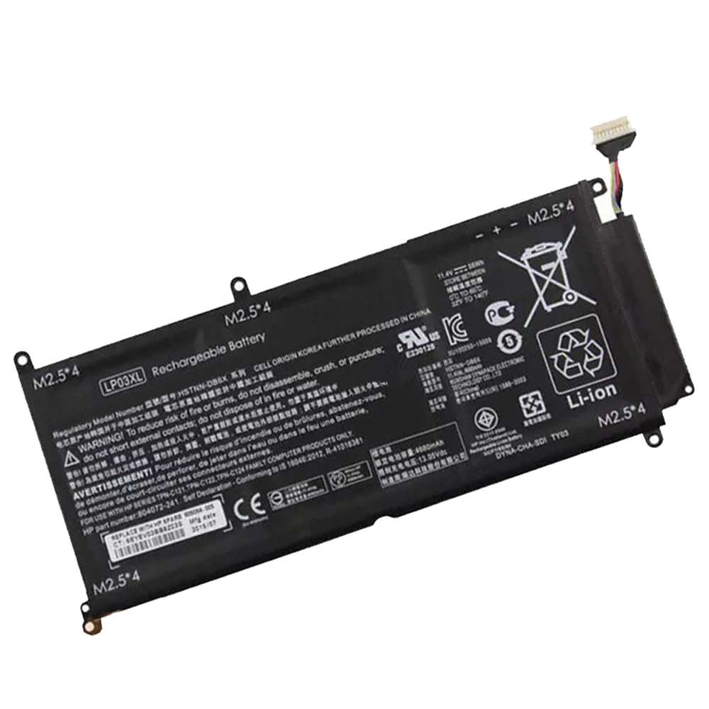 11.4V 55.5Wh/4680mAh LP03XL Laptop Battery for HP ENVY 15T-AE 15T-AE000 15-AE020TX