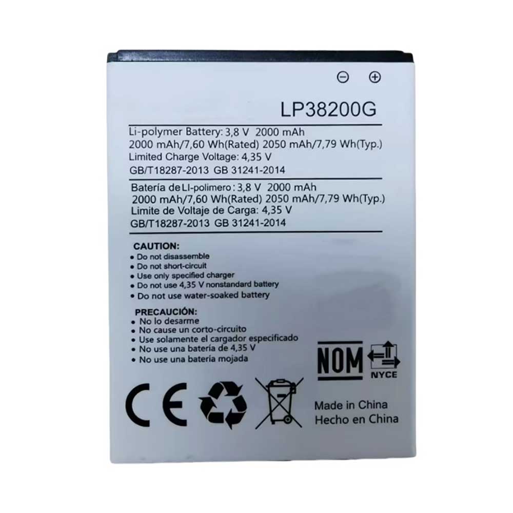 3.8V 2000mAh LP38200G Smartphone Battery for Hisense EG972