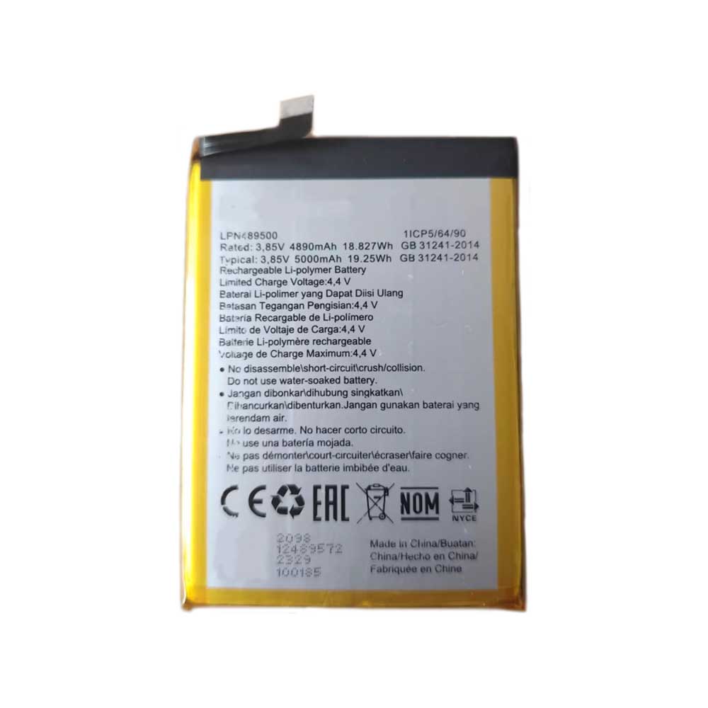 3.85V 5000mAh LPN489500 Smartphone Battery for Hisense V40i