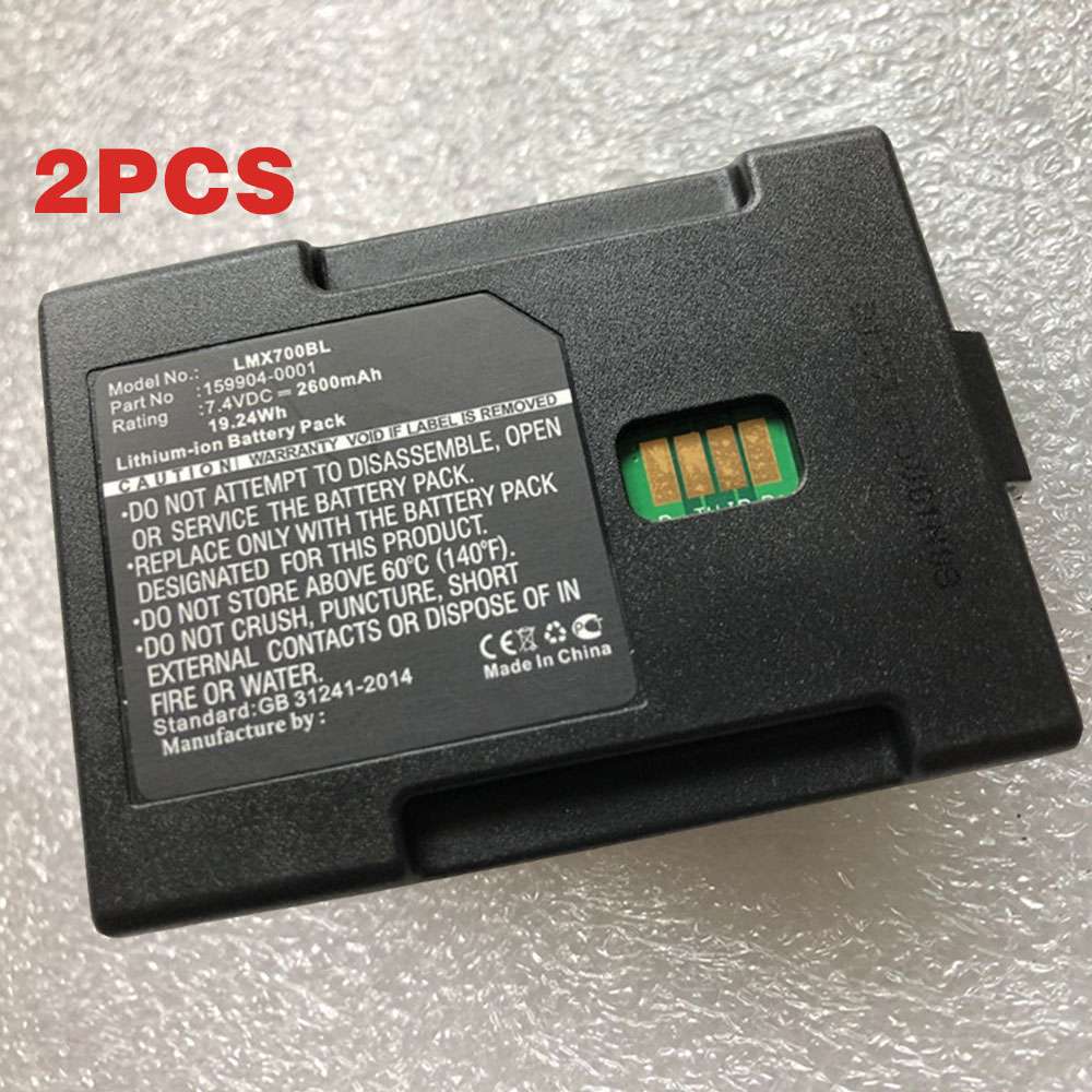 7.4V 2600mAh 163467-0001 Barcode Scanners Battery for LXE MX7 Barcode Scanner 2pc