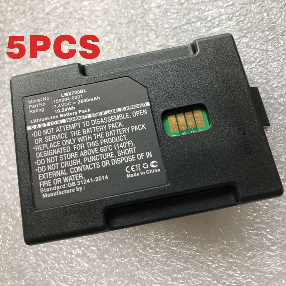 7.4V 2600mAh MX7A380BATT Barcode Scanners Battery for Honeywell/LXE MX7 Tecton Scanner 5pc