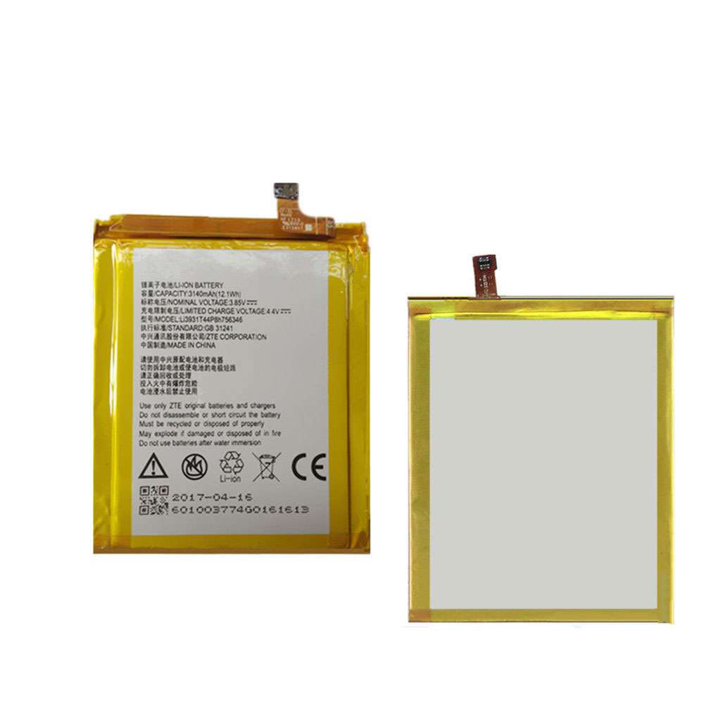 3.85V/4.4V 3140mAh/12.1WH ZTE Axon 7 5.5inch A2017 Replacement Battery