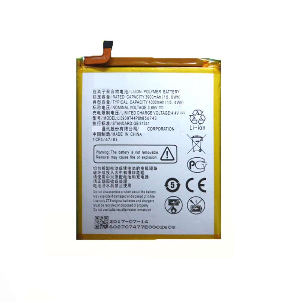 3.85V/4.4V 2900mAh/15.0WH ZTE Blade A6 Max Replacement Battery