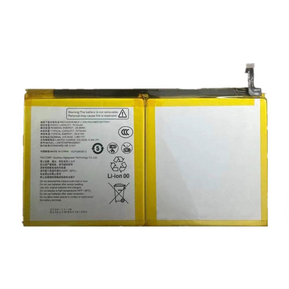 3.86V 7670mAh Li3975T44P8hG99531 Smartphone Battery for ZTE W202DS