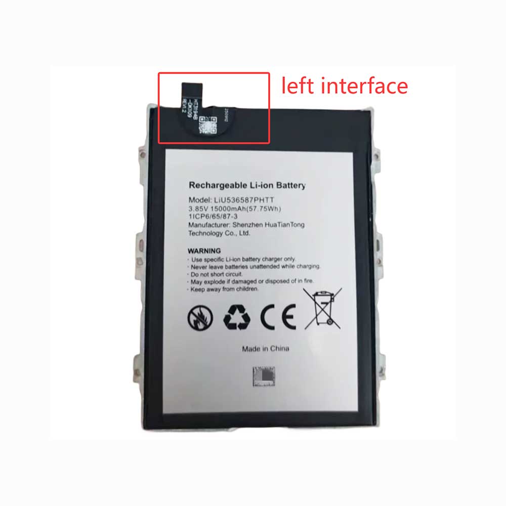 3.85V 15000mAh LiU536587PHTT Smartphone Battery for Blackview Rock 1
