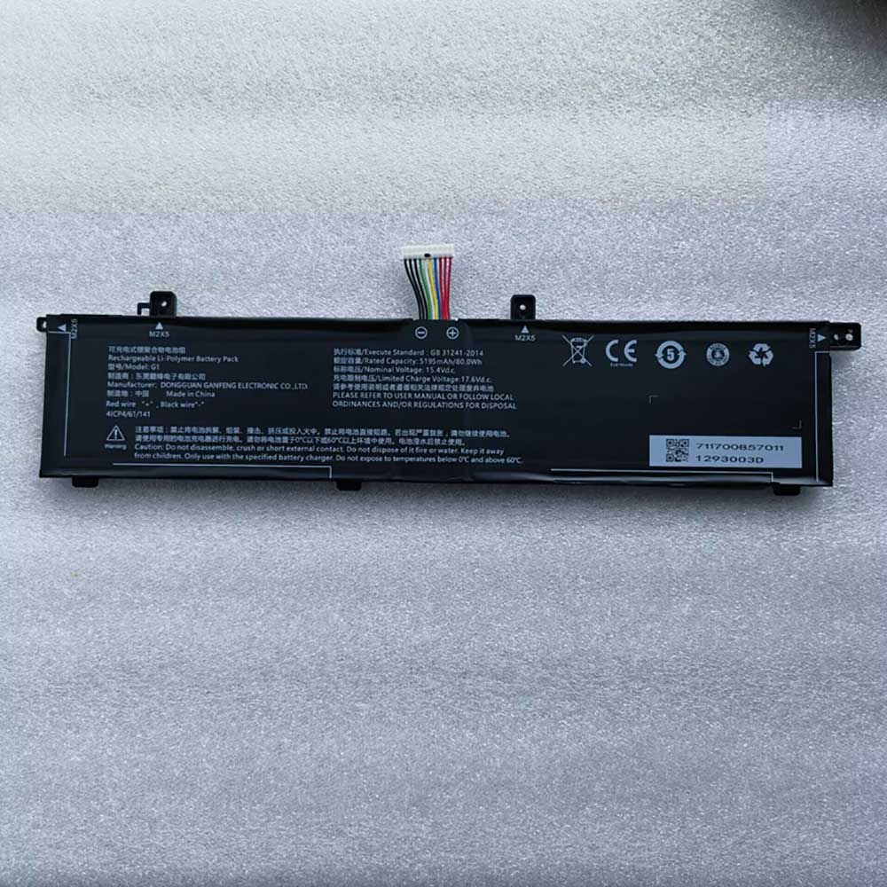 15.4V 5195mAh G1 Laptop Battery for Machenike L16W