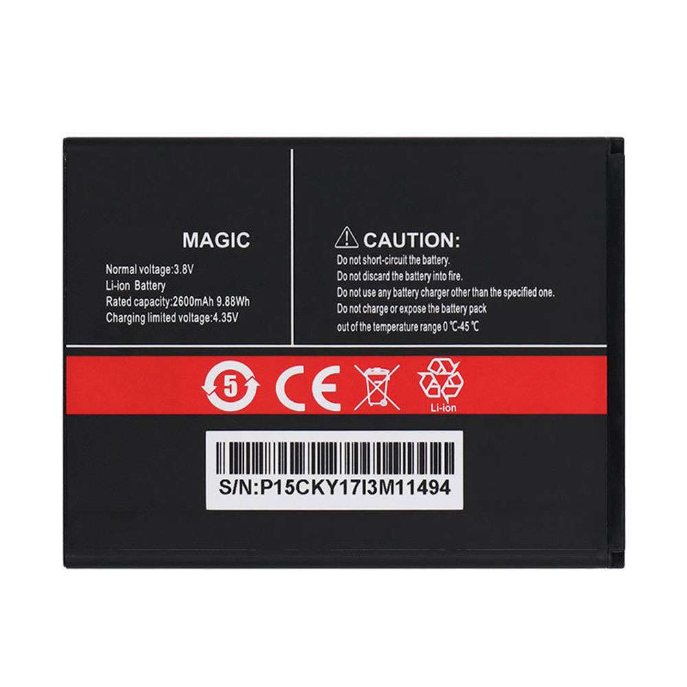 3.8V/4.35V 2600mAh/9.88WH CUBOT MAGIC Replacement Battery