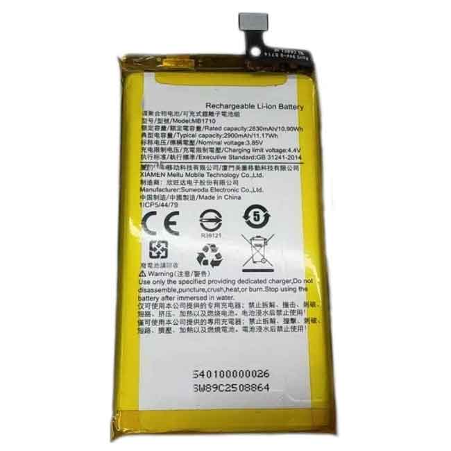 3.85V 2900mAh MB1710 Smartphone Battery for Meitu T9