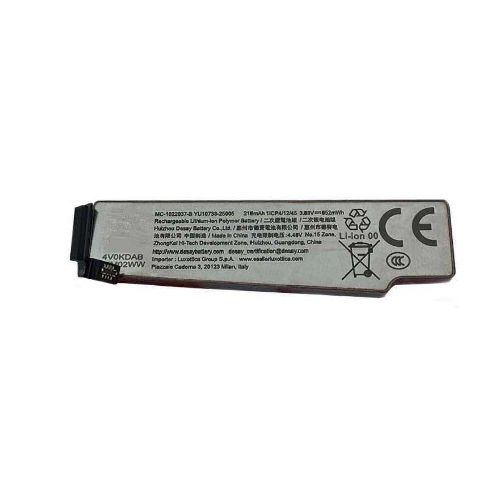 3.89V 219mAh MC-1022037-B Electronic Batteries for Rayban Meta Wayfarer Gen1 Gen2