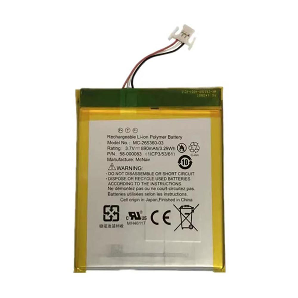 MC-265360-03 890Wh Replacement battery for Amazon Kindle 7 558 WP63GW