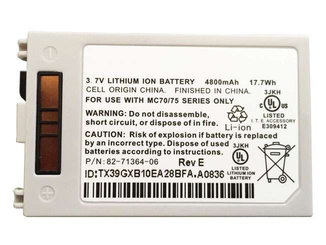 3.7V 4800MAH(not compatible with 3600MAH and 1950MAH) Motorola Symbol MC70 MC75 MC75A Extended Replacement Battery