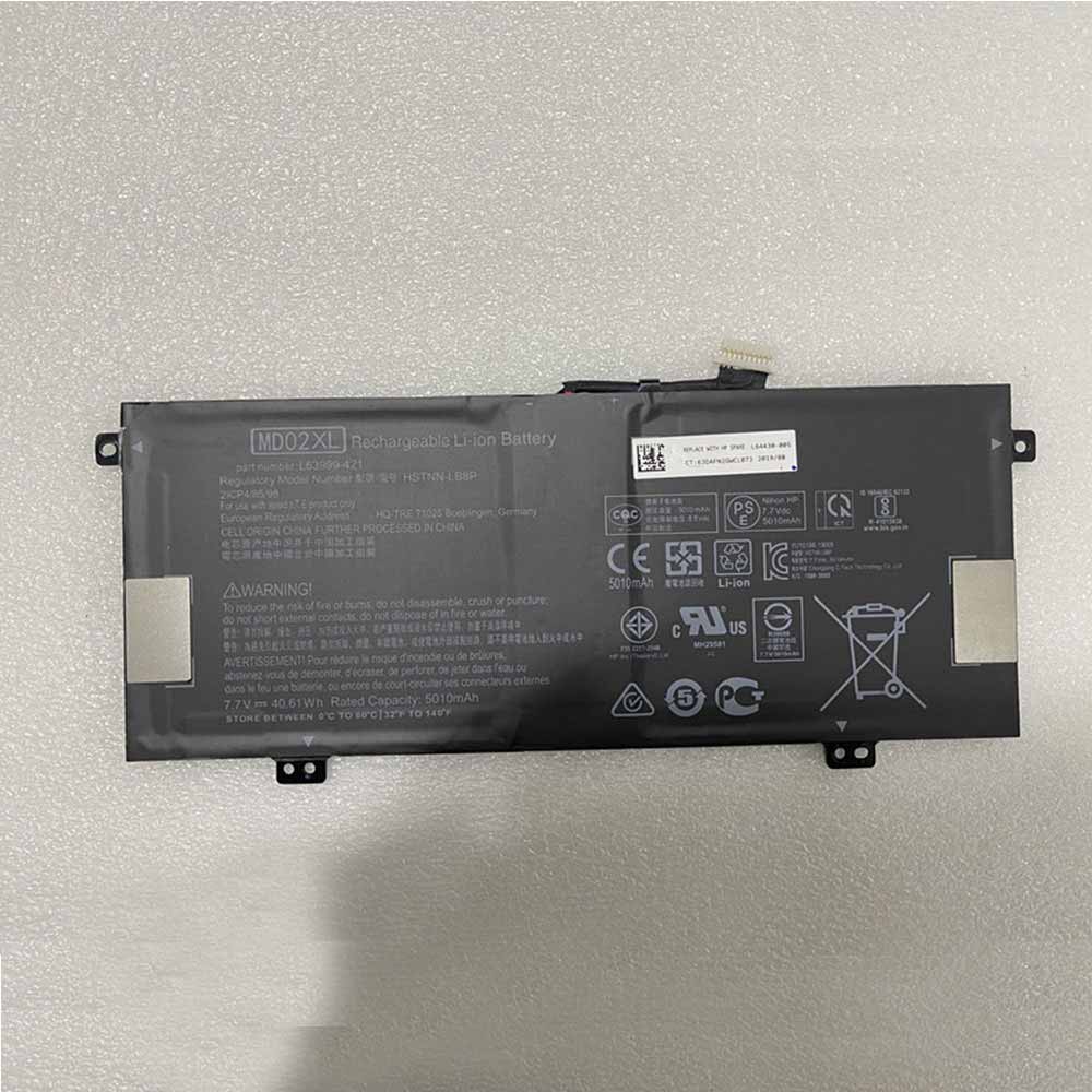 7.7V/8.8V 40.61Wh 5010mAh MD02XL Laptop Battery for HP Chromebook X360 12-CA 12B-CA0000