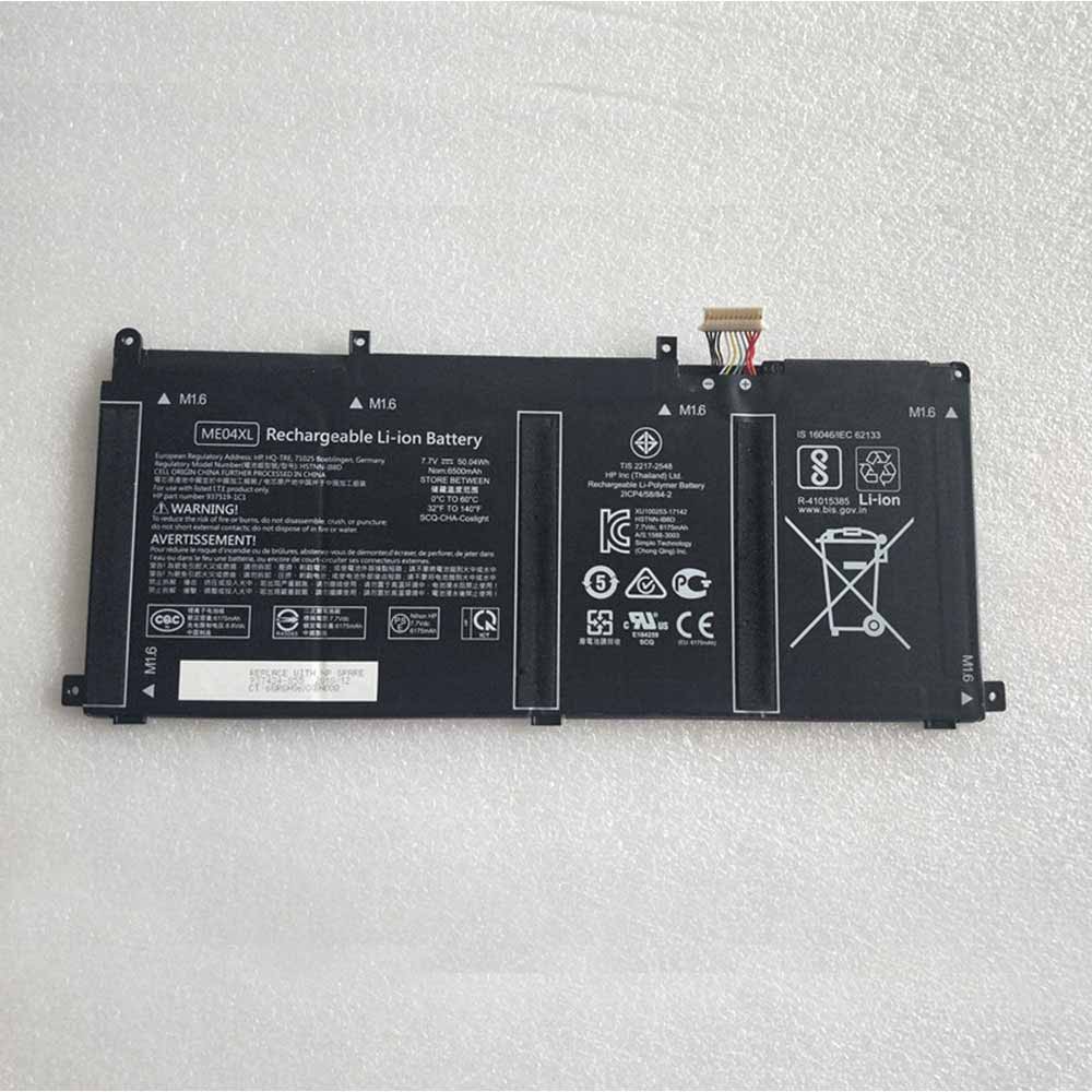 7.7V/8.8V 50.04Wh/6500mAh ME04XL Laptop Battery for HP Elite x2 1013 G3 HSTNN-IB8D 937434-855 937519-1C1
