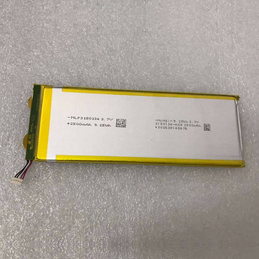 3.7V 2500mAh/9.25WH MLP3150134 Tablet Battery for McNair 3150134-H29