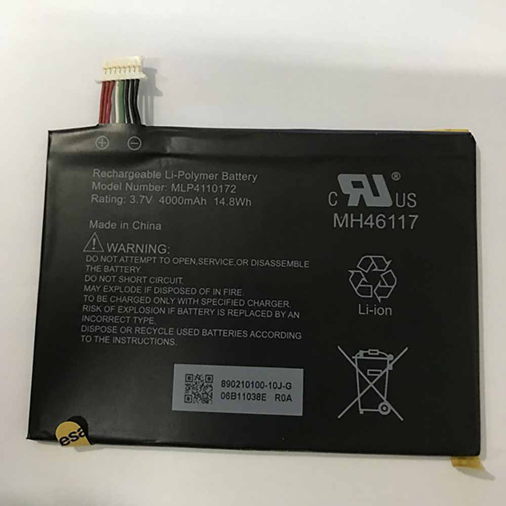3.7V/4.2V 4000mAh/14.8Wh MLP4110172 GPS Battery for McNally OverDryve 7 inch Connected Car GPS