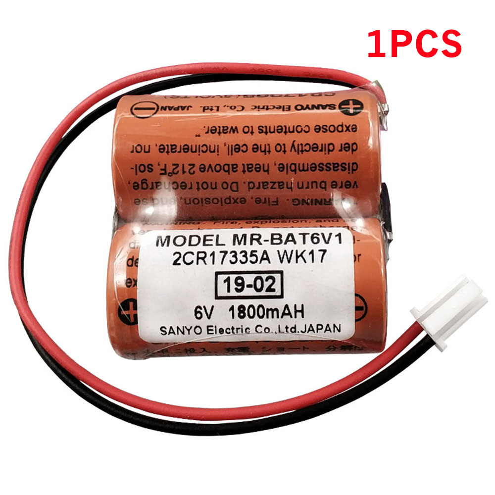 6V 1800mAh MR-BAT6V1 PLC Battery for Mitsubishi 2CR17335A WK17 6V CR17335