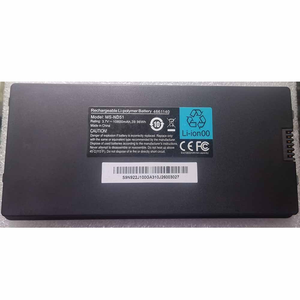 3.7V/4.3V 10800mah 39.96Wh 4661140 Tablet Battery for GFL MS-ND51 talble