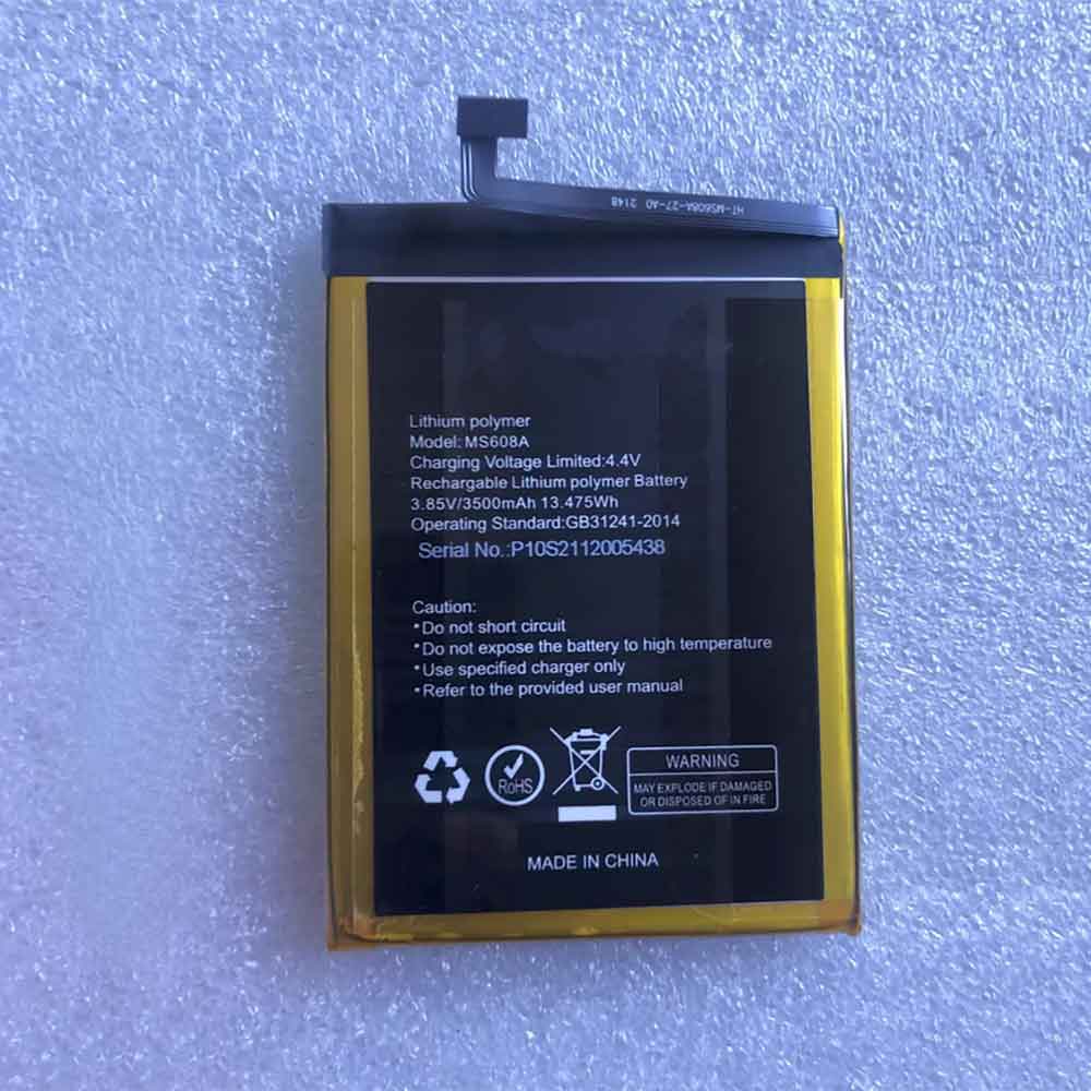 3.85V 3500mah MS608A Smartphone Battery for Gplus MS608A
