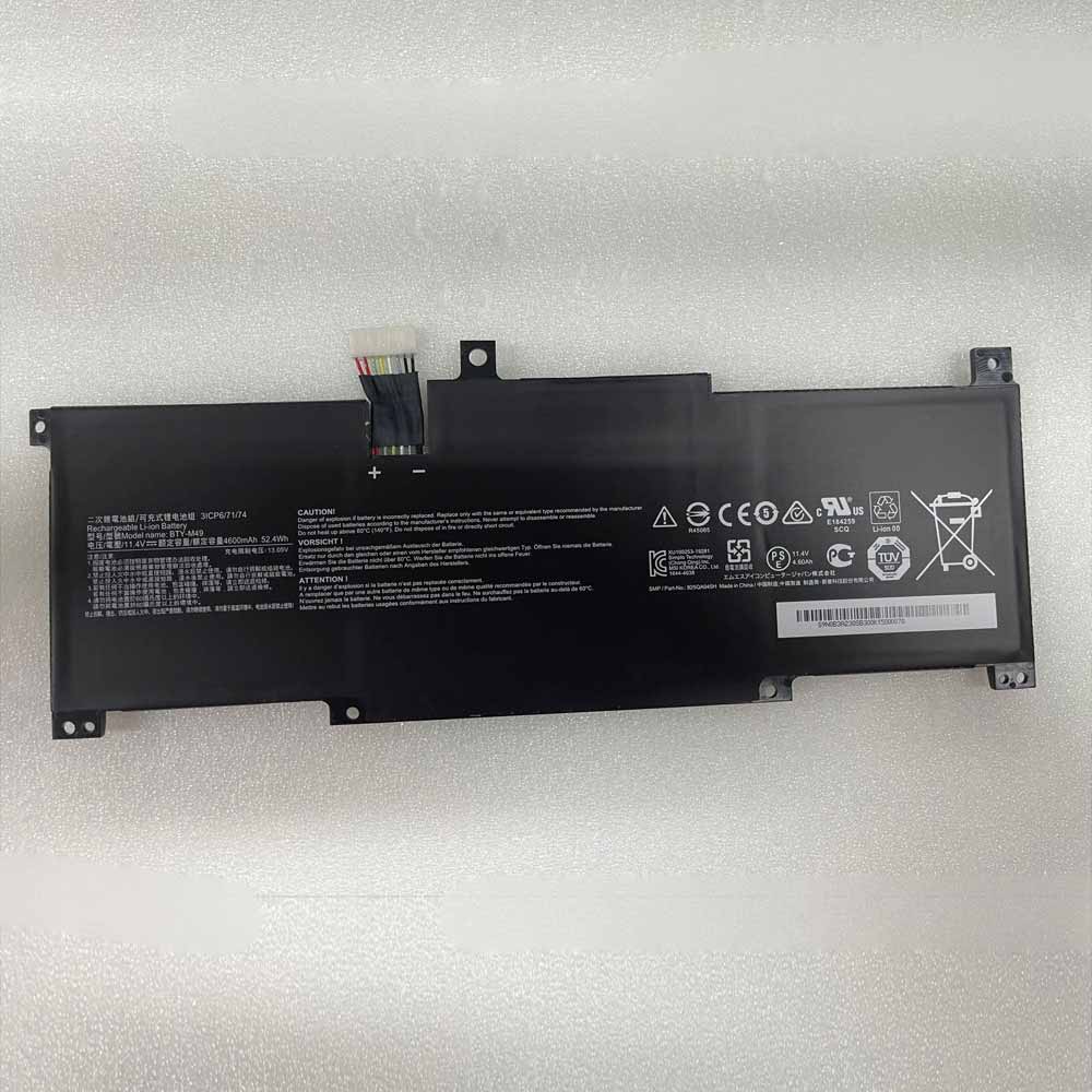 11.4V 4600mAh 52.4Wh BTY-M49 Laptop Battery for MSI BTY-M49
