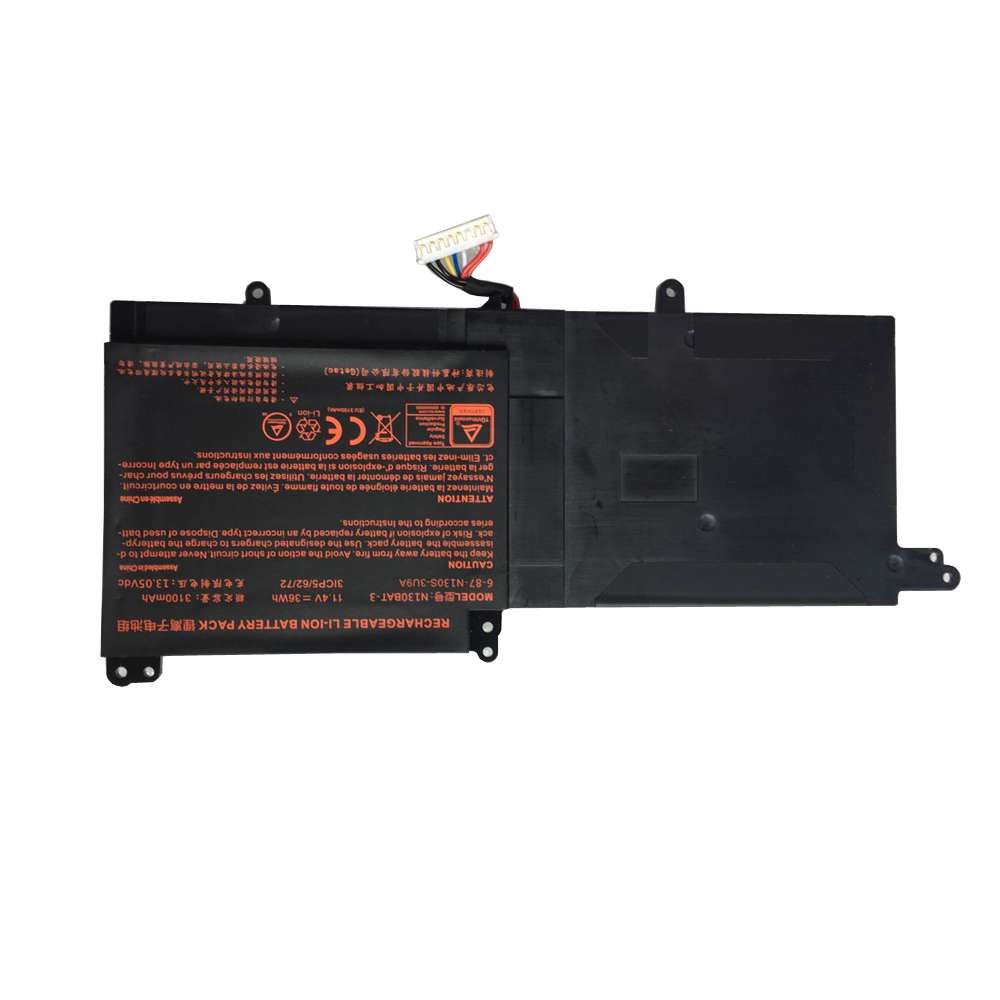 11.4V 36Wh N130BAT-3 Laptop Battery for Clevo N130BU Sager NP3130