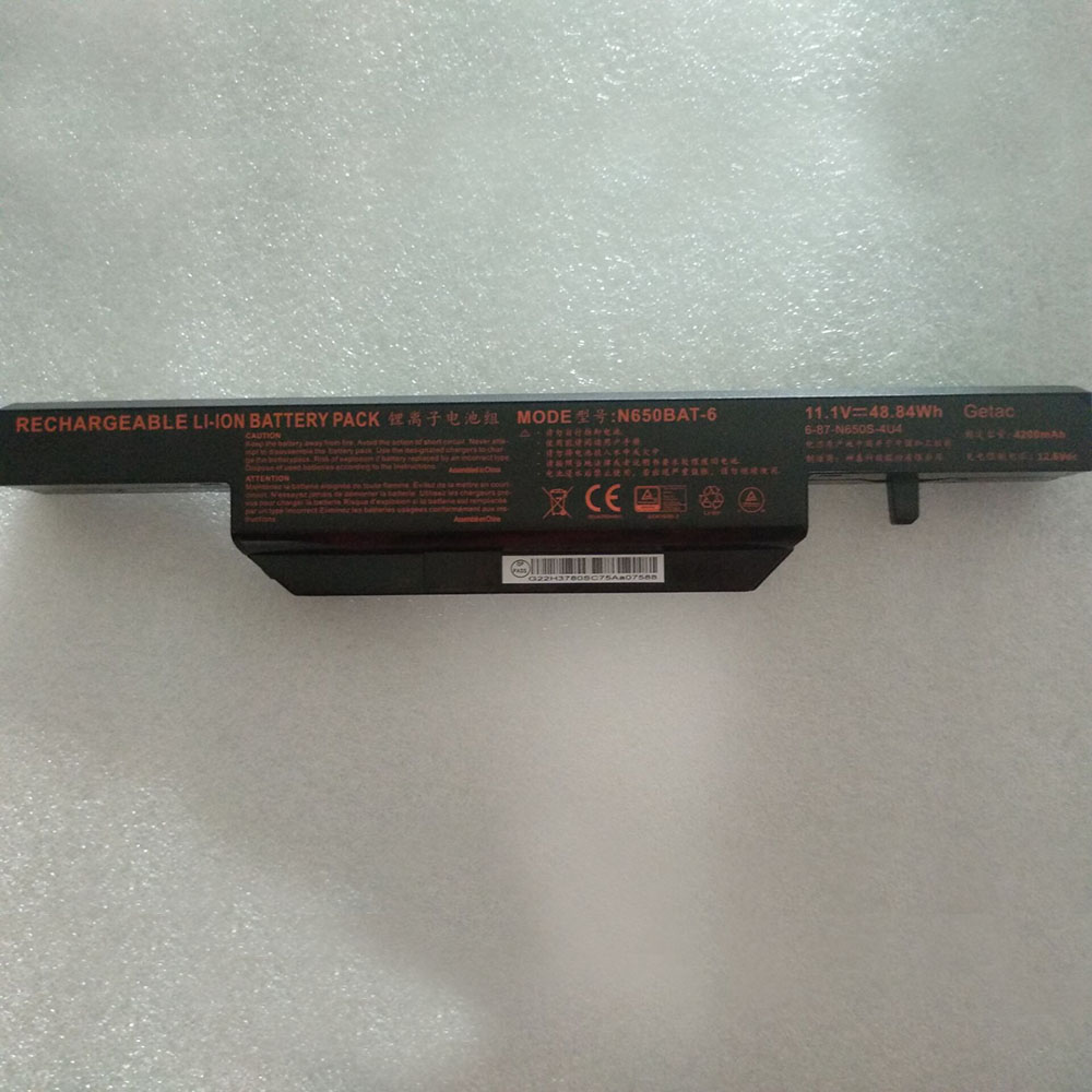 11.1V 48.84Wh N650BAT-6 Laptop Battery for Clevo 6-87-N650S-4UF1 6-87-N650S 6-87-N650S-4U4
