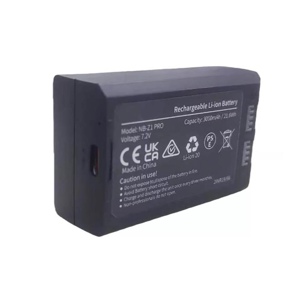 7.2V 3000mAh/21.6Wh NB-Z1-PRO Electronic Batteries for Neewer Z2 PRO/Q120/Q4/Q6/Q200