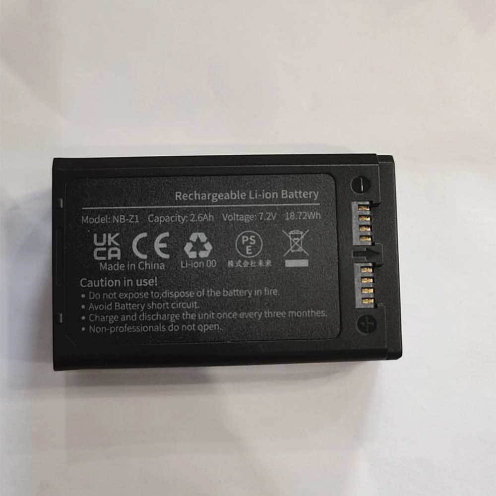 7.2V 2600mAh/18.72Wh NB-Z1 Camera Battery for Neewer Z2 Z1 Z760
