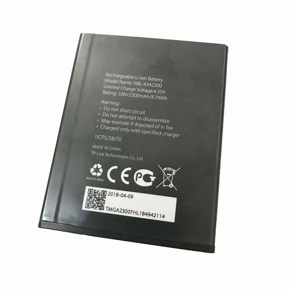 NBL-43A2300 2300mAh/8.74WH Replacement battery for TP-Link Neffos C5s TP704A TP704C C5A TP703A