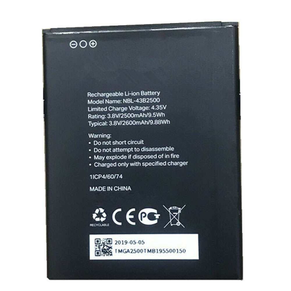 3.8V/4.35V 2500mAh/9.5WH TP-Link Neffos Replacement Battery