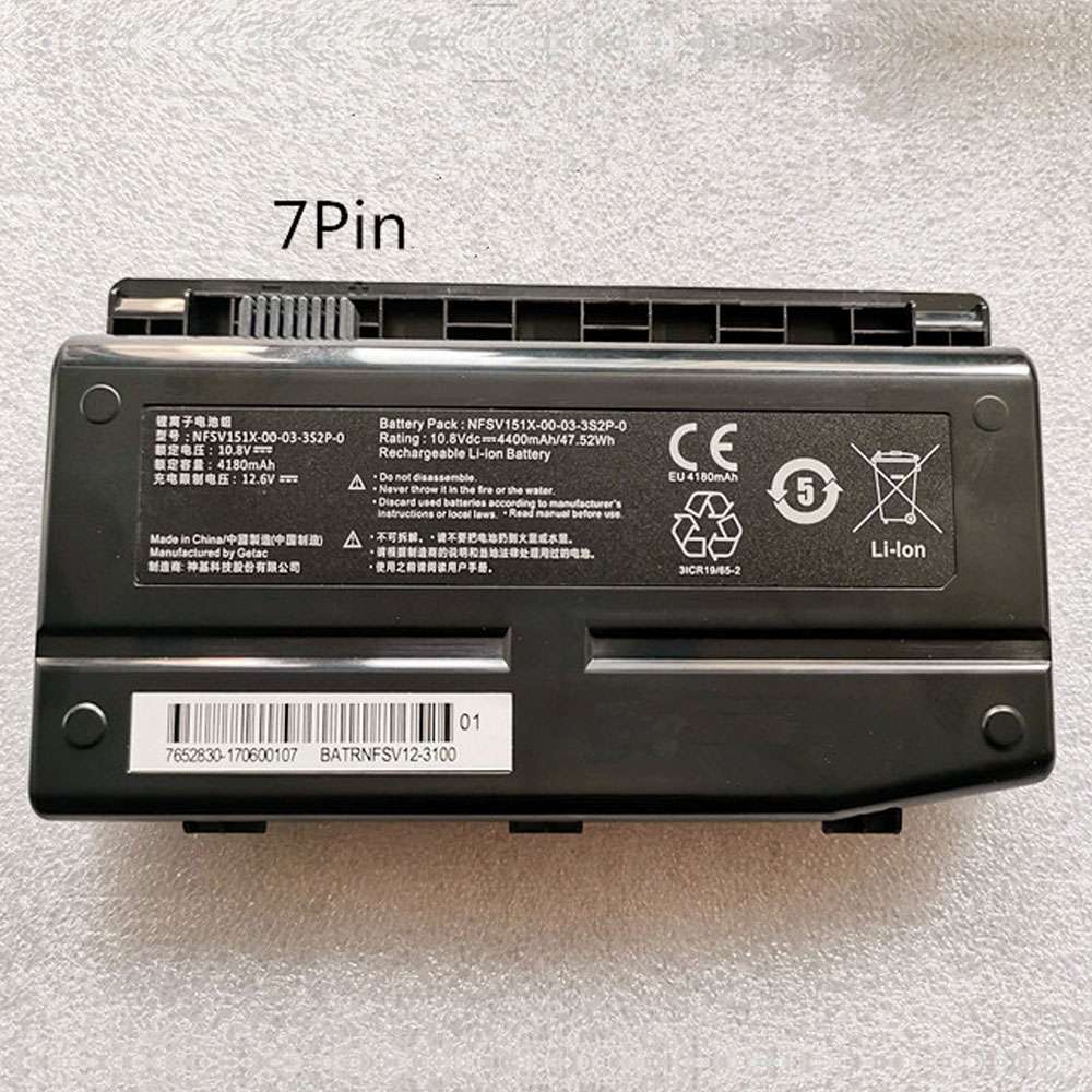 10.8V/11.26V 47.52Wh/4400mAh NFSV151X-00-03-3S2P-0 Laptop Battery for Machenike MR X6TI-M2 X6TI-S