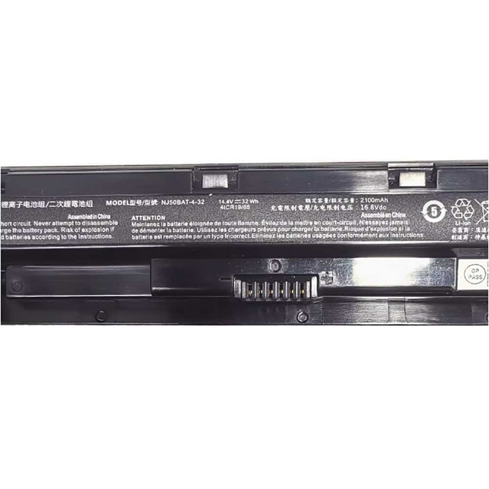 14.4V 2100mAh NJ50BAT-4-32 Laptop Battery for Clevo NJ50MU NJ51MU NJ70MU NJ70PU NJ71PU
