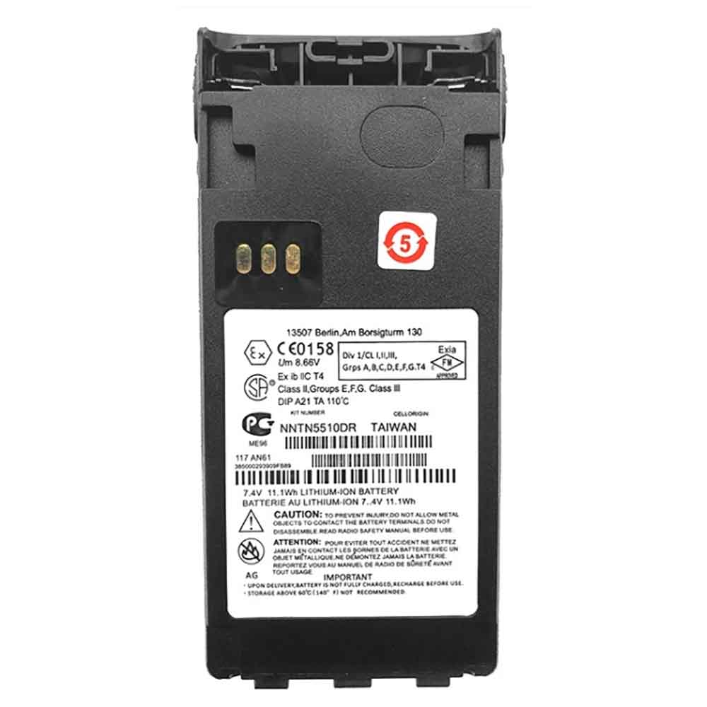 7.4V 11.1Wh NNTN5510DR Radio Communication Battery for Motorola GP329EX GP380EX GP340EX