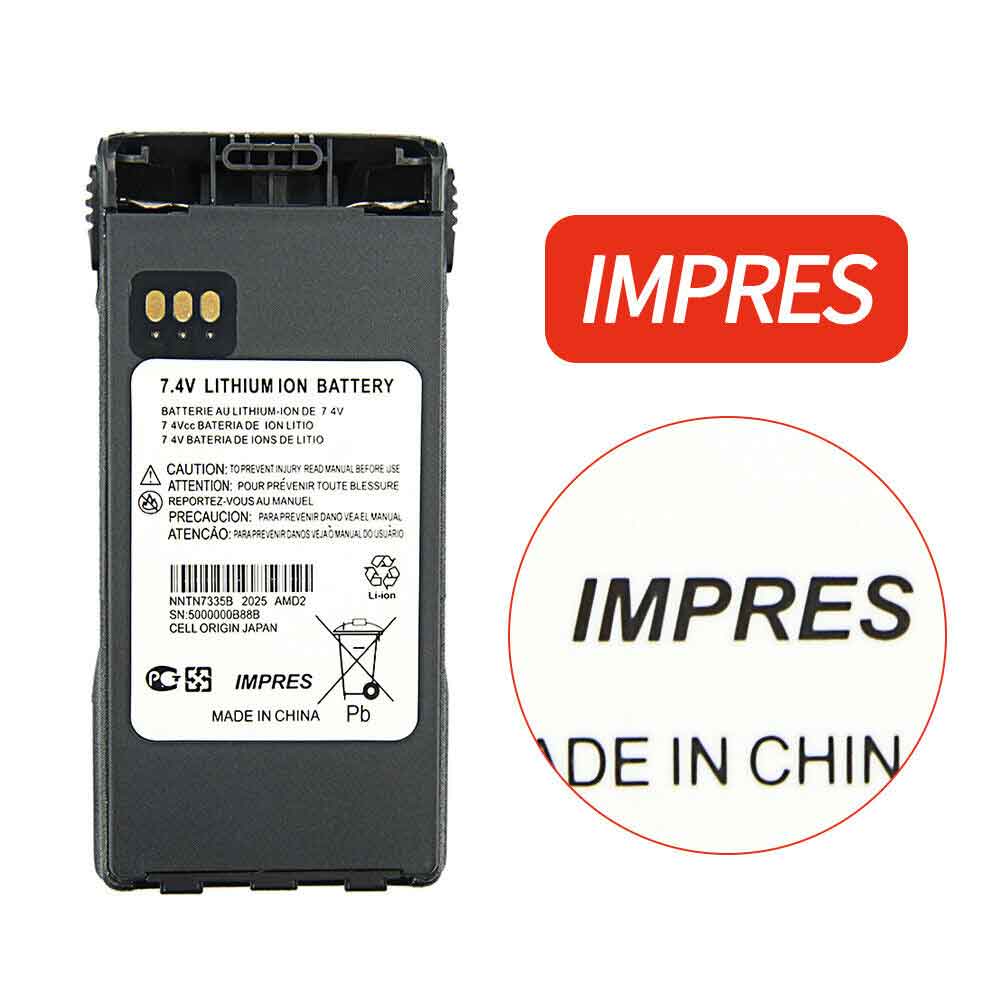 Motorola XTS1500 XTS2500 PR1500 MT1500 battery