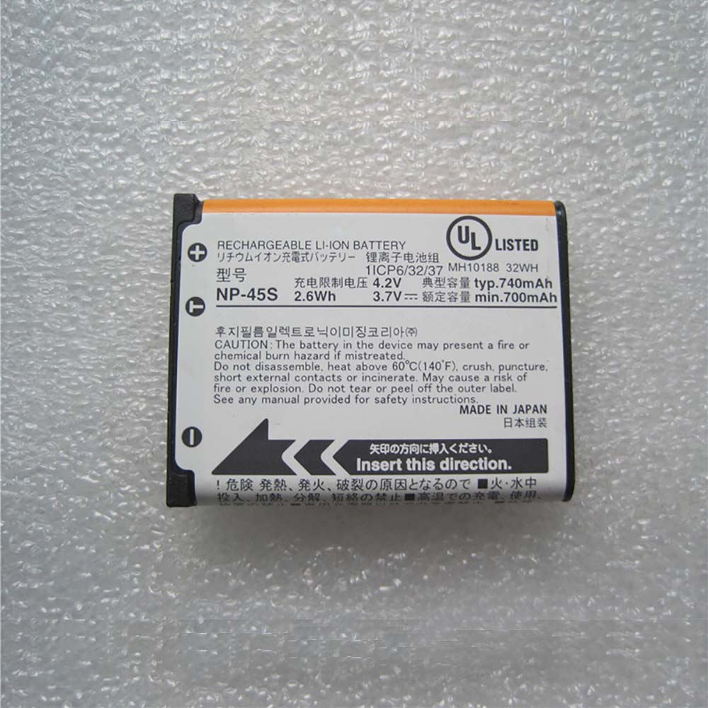 3.7V 4.3V 740mAh 2.6WH Fujifilm FinePix XP140 XP90 D-LI63 Replacement Battery