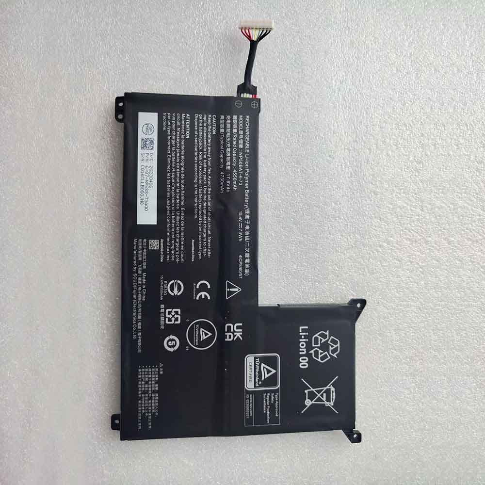 15.4V 4600mAh NP50BAT-4-73 Laptop Battery for Hasee TX8R7 TX9R7 TX9R9