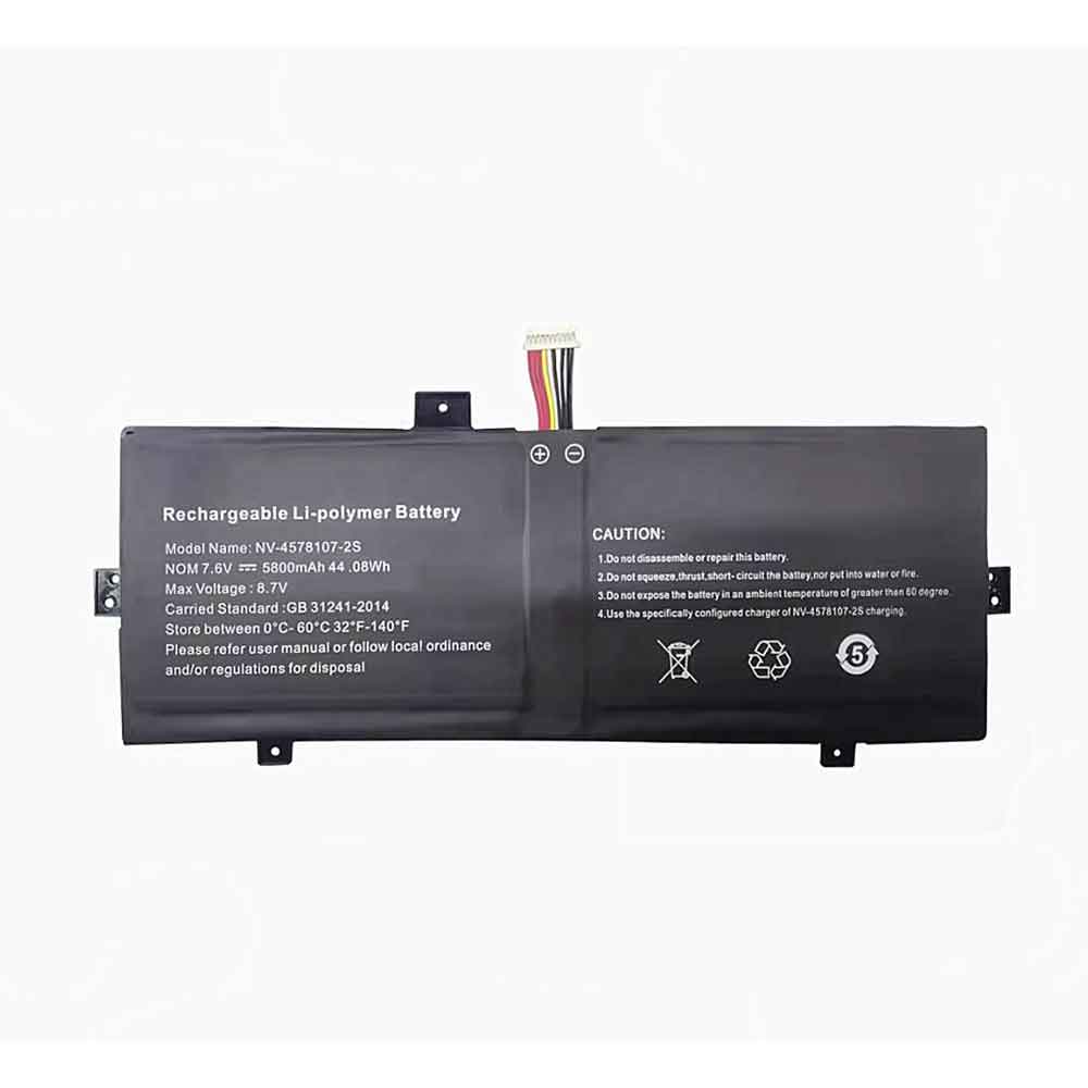 7.6V 5800mAh NV-4578107-2S Laptop Battery for Geobook 120 IOTA_FLO 64GB