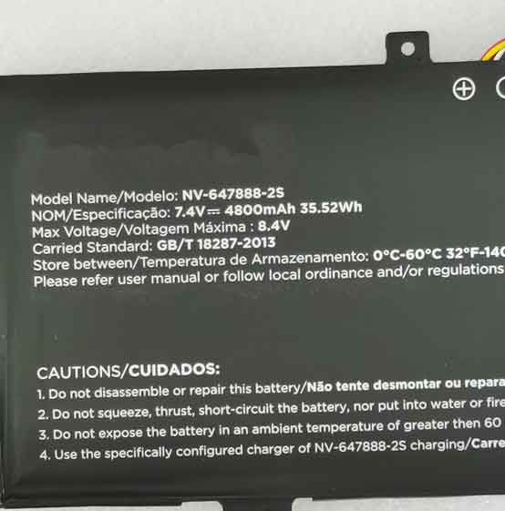 Positivo NV-647888-2S battery