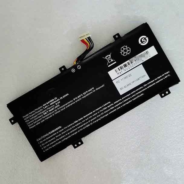 7.4V 4800mAh Positivo NV-647888-2S Replacement Battery
