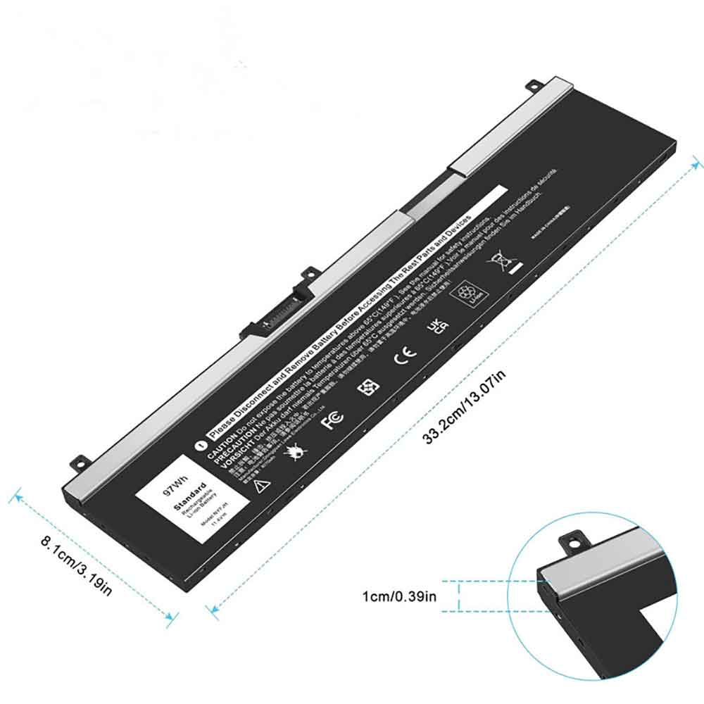 Dell Precision 7330 7530 7540 7730 7740 battery