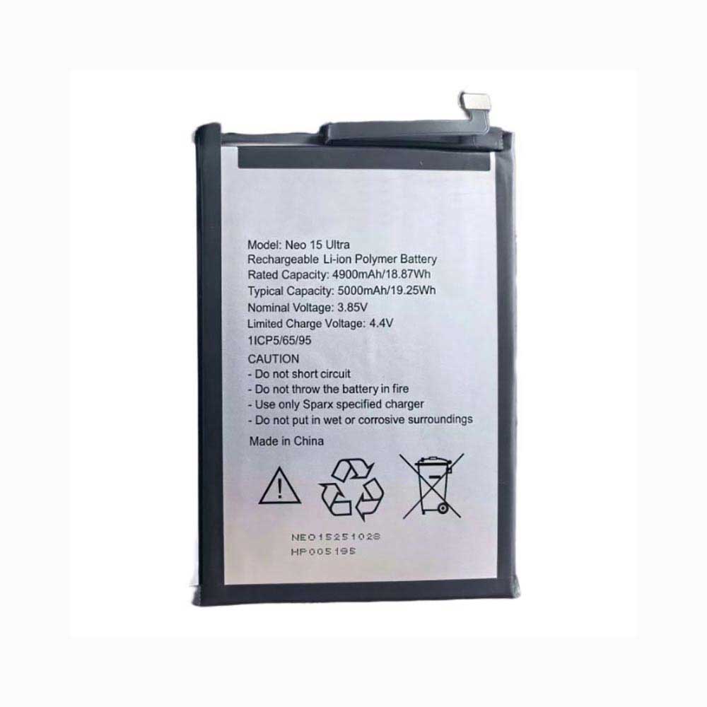 3.85V 4900mAh Neo-15-Ultra Smartphone Battery for Sparx Neo 15 Ultra